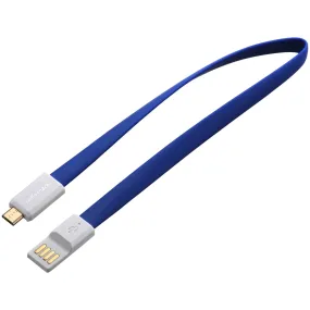 12-Inch Magnetic Micro USB Cable (Blue)