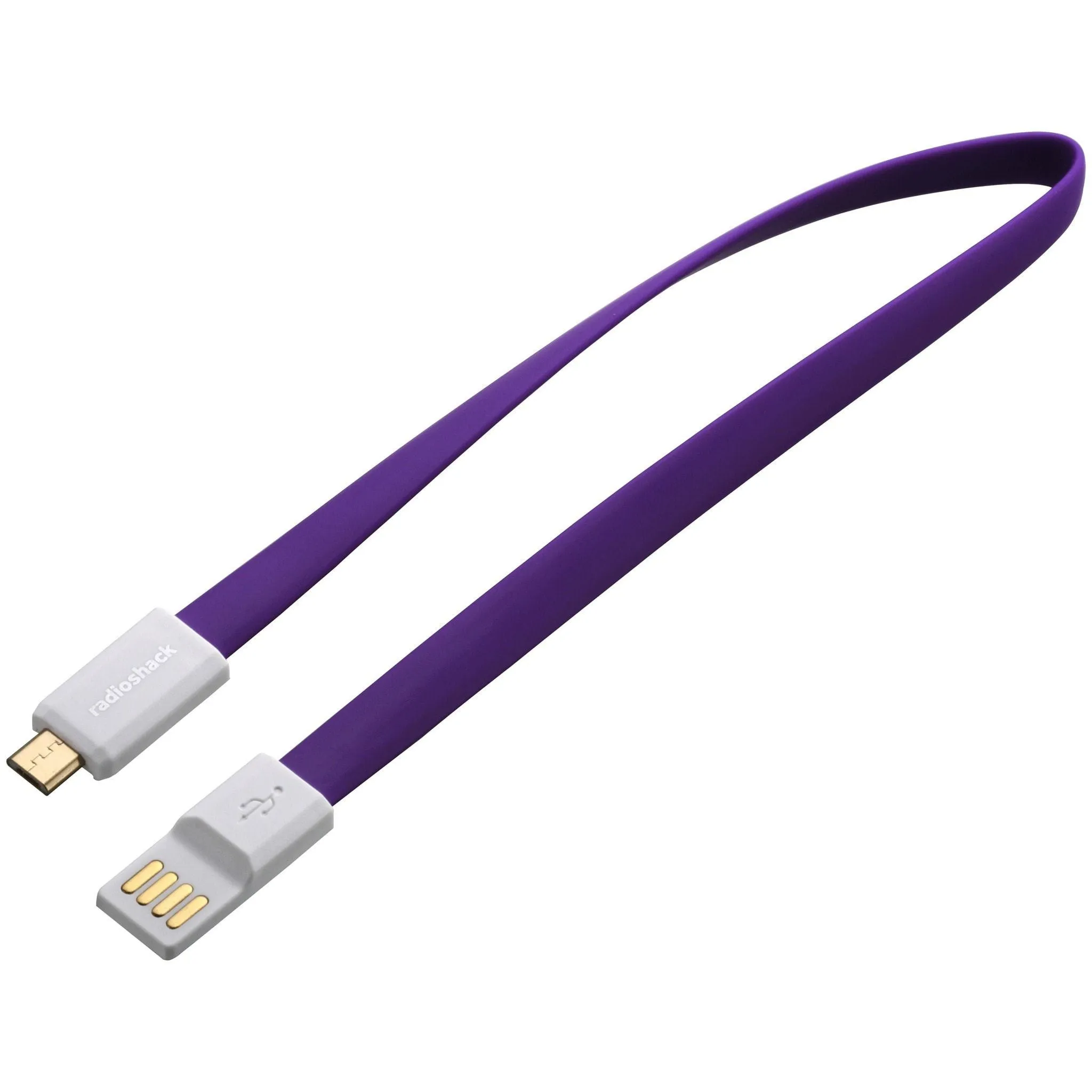 12-Inch Magnetic Micro USB Cable (Purple)