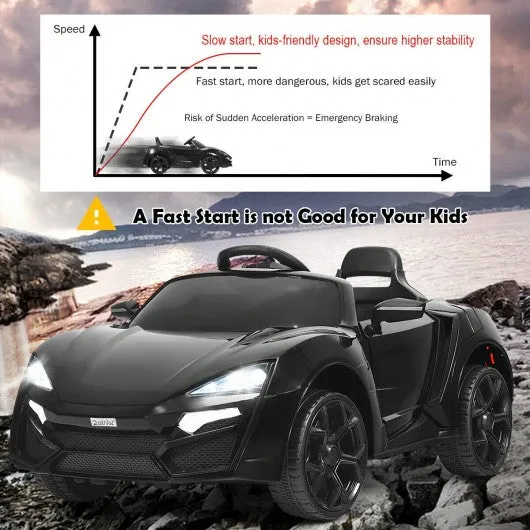 12V 2.4G RC Electric Vehicle with Lights-Black