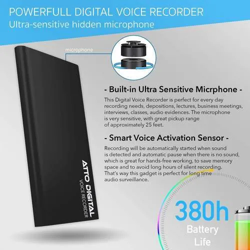 14 Day-PoweREC-Voice Activated Recorder