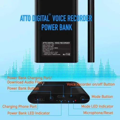 14 Day-PoweREC-Voice Activated Recorder