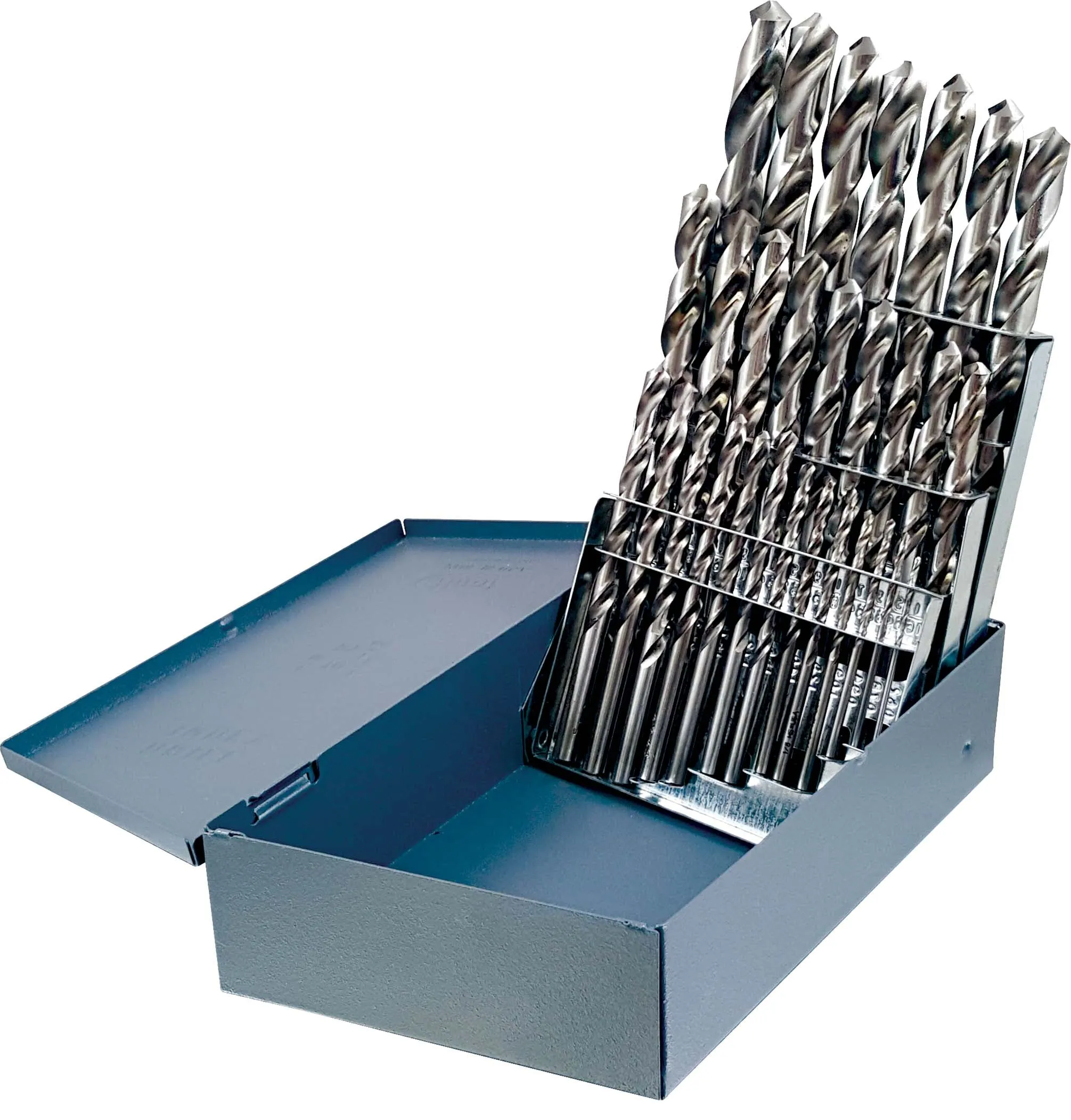 15pc 1/16-1/2X32 BRIGHT JOBBER SET High Speed Steel – General Purpose, 118° Point Fractional Jobber Drill Set Delivered in Huot Metal Case Made in the USA