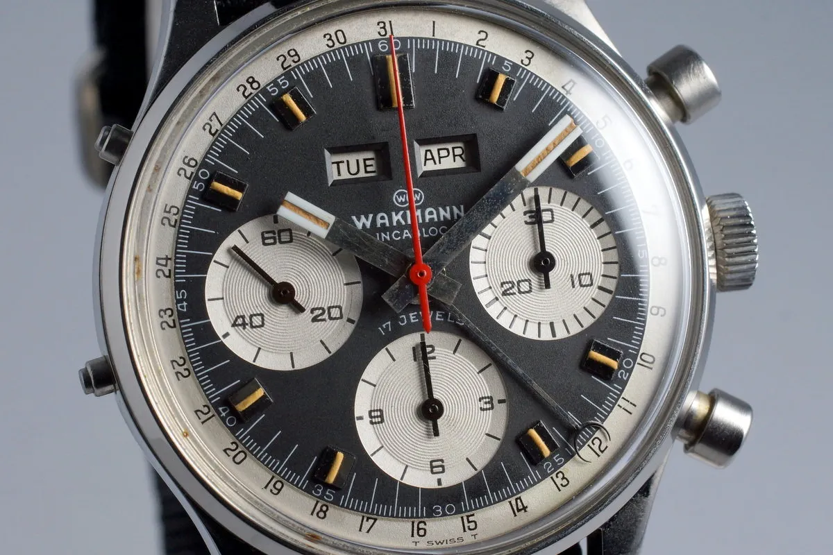 1960’s Wakmann Incabloc Triple Date Chronograph 71.1309.70