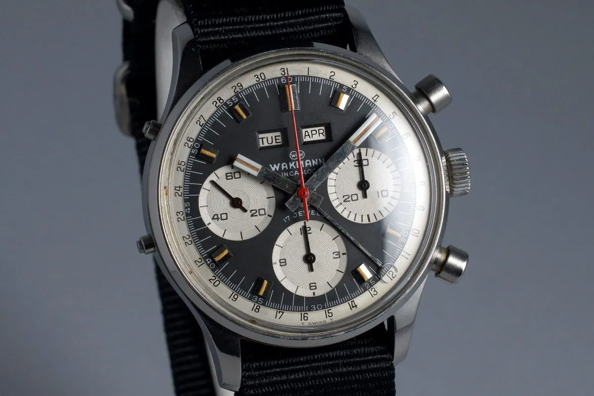 1960’s Wakmann Incabloc Triple Date Chronograph 71.1309.70