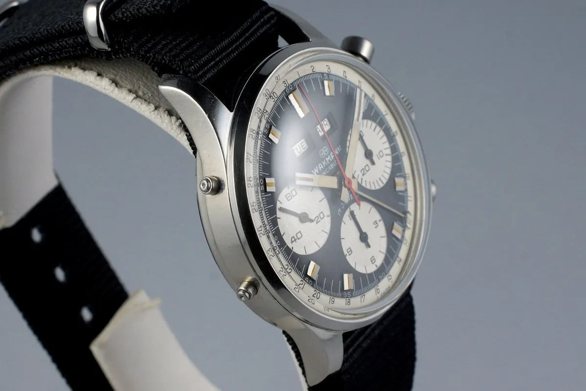 1960’s Wakmann Incabloc Triple Date Chronograph 71.1309.70