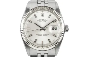 1972 Rolex DateJust 1601 Silver Dial with No Lume Dial