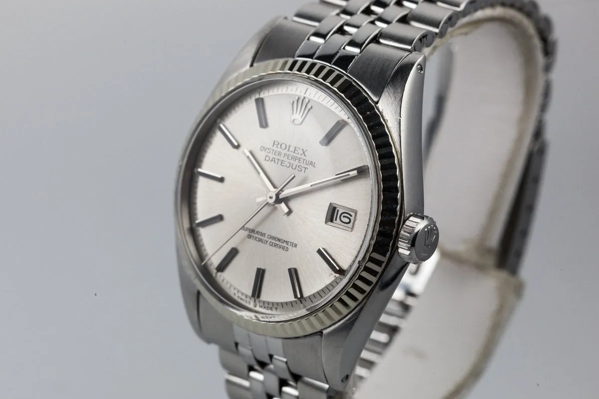 1972 Rolex DatJust 1601 Silver Dial