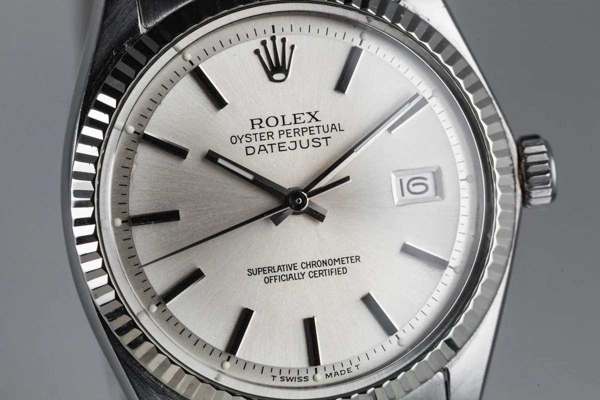 1972 Rolex DatJust 1601 Silver Dial