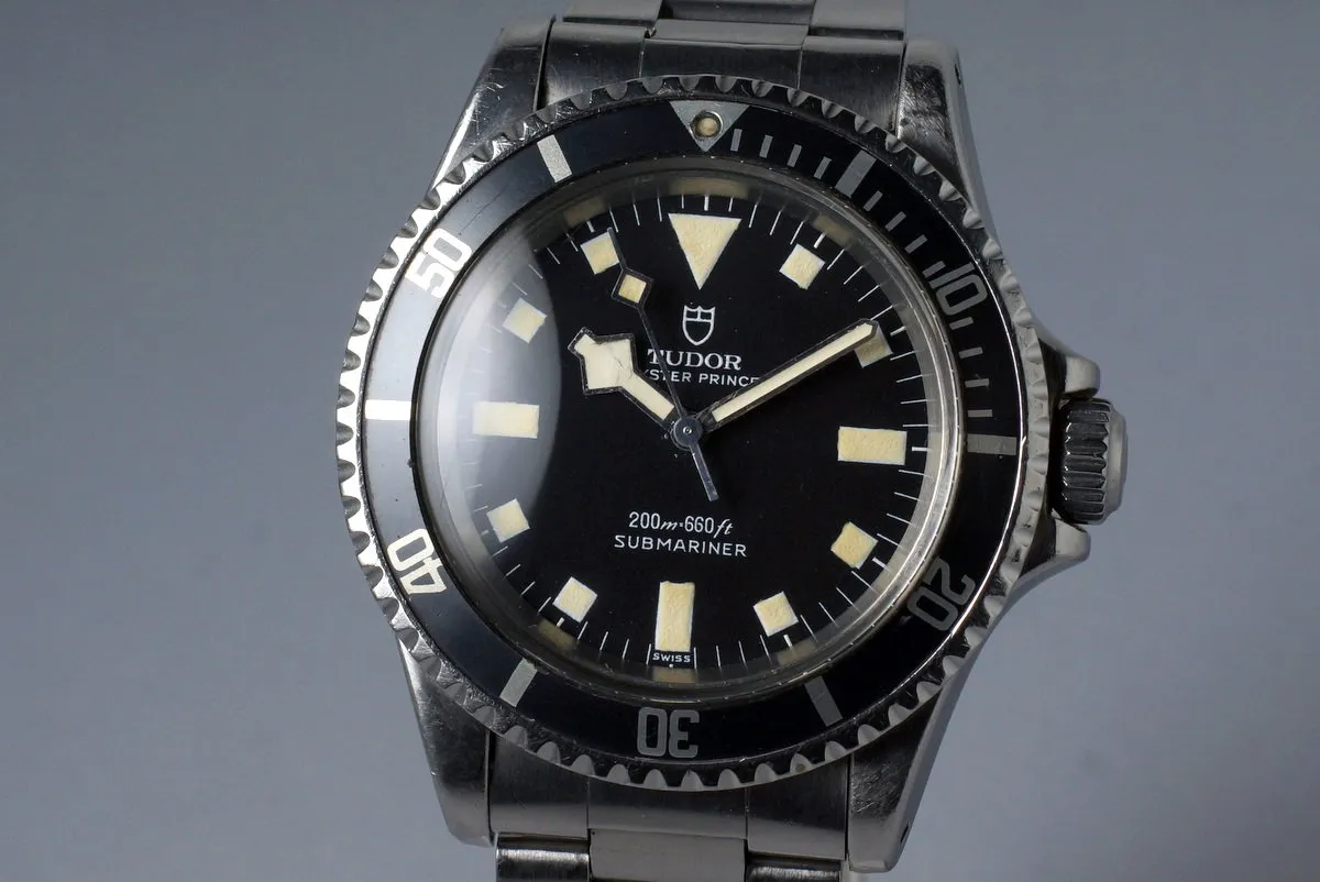 1972 Tudor Submariner 7016/0 Black Snowflake Dial