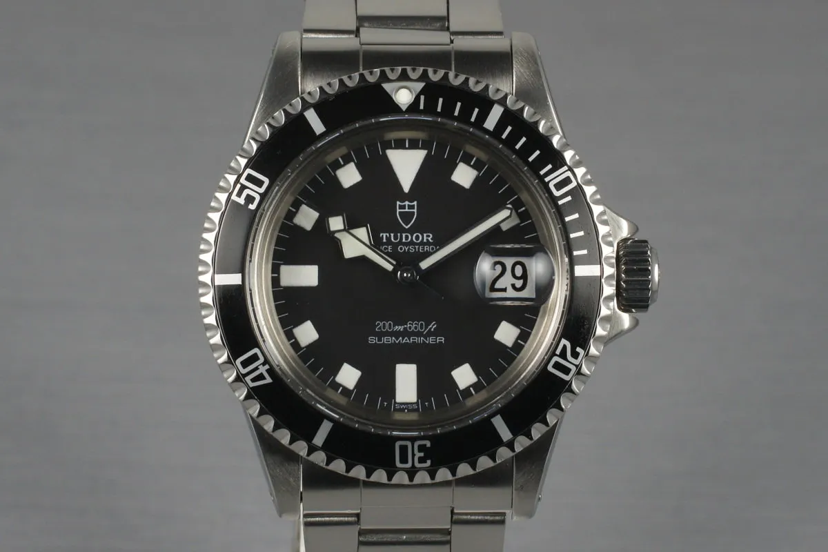 1976 Tudor Submariner 9411/0 Snowflake with Box and Papers