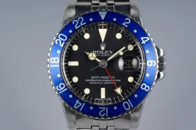 1978 Rolex GMT 1675 Blueberry with Box and Papers