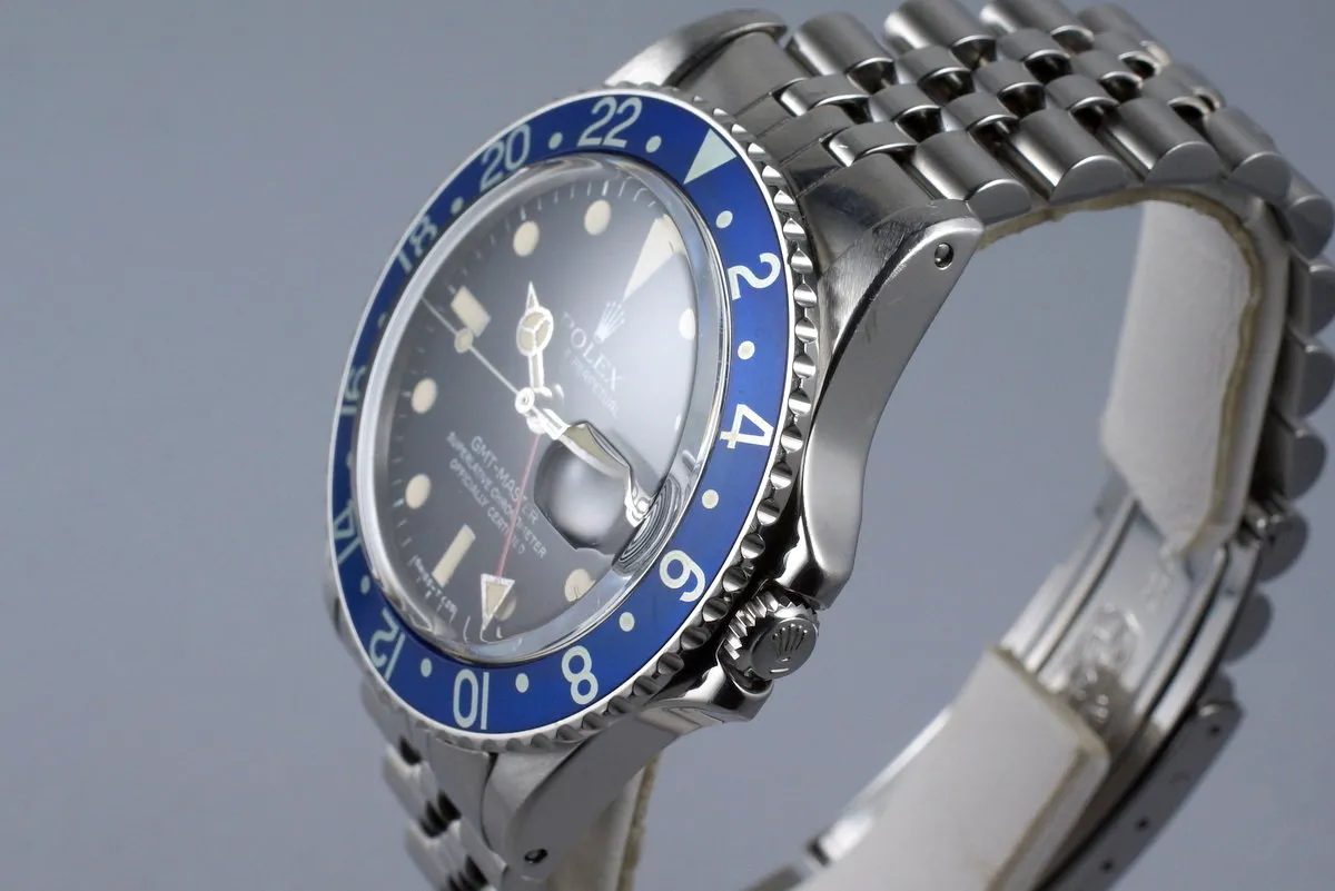 1978 Rolex GMT 1675 Blueberry with Box and Papers