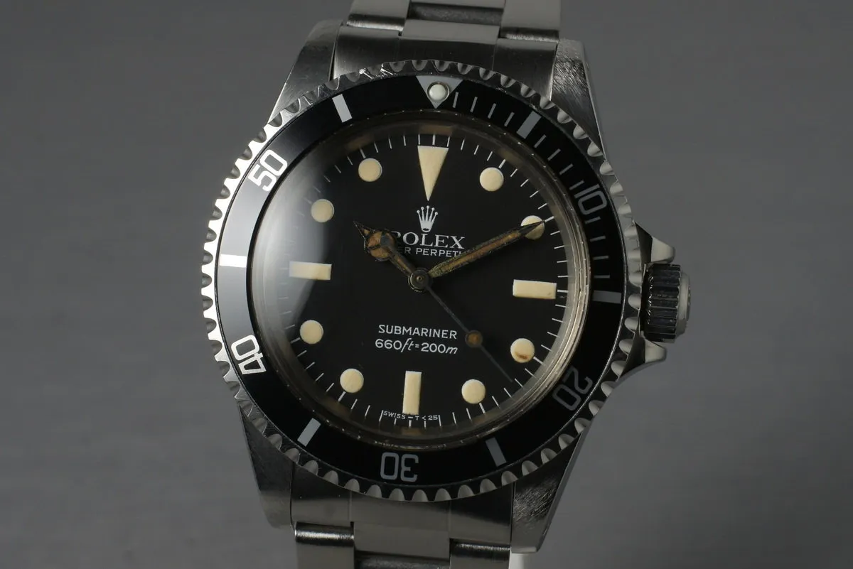 1982 Rolex Submariner 5513 Mark IV with Box and Papers