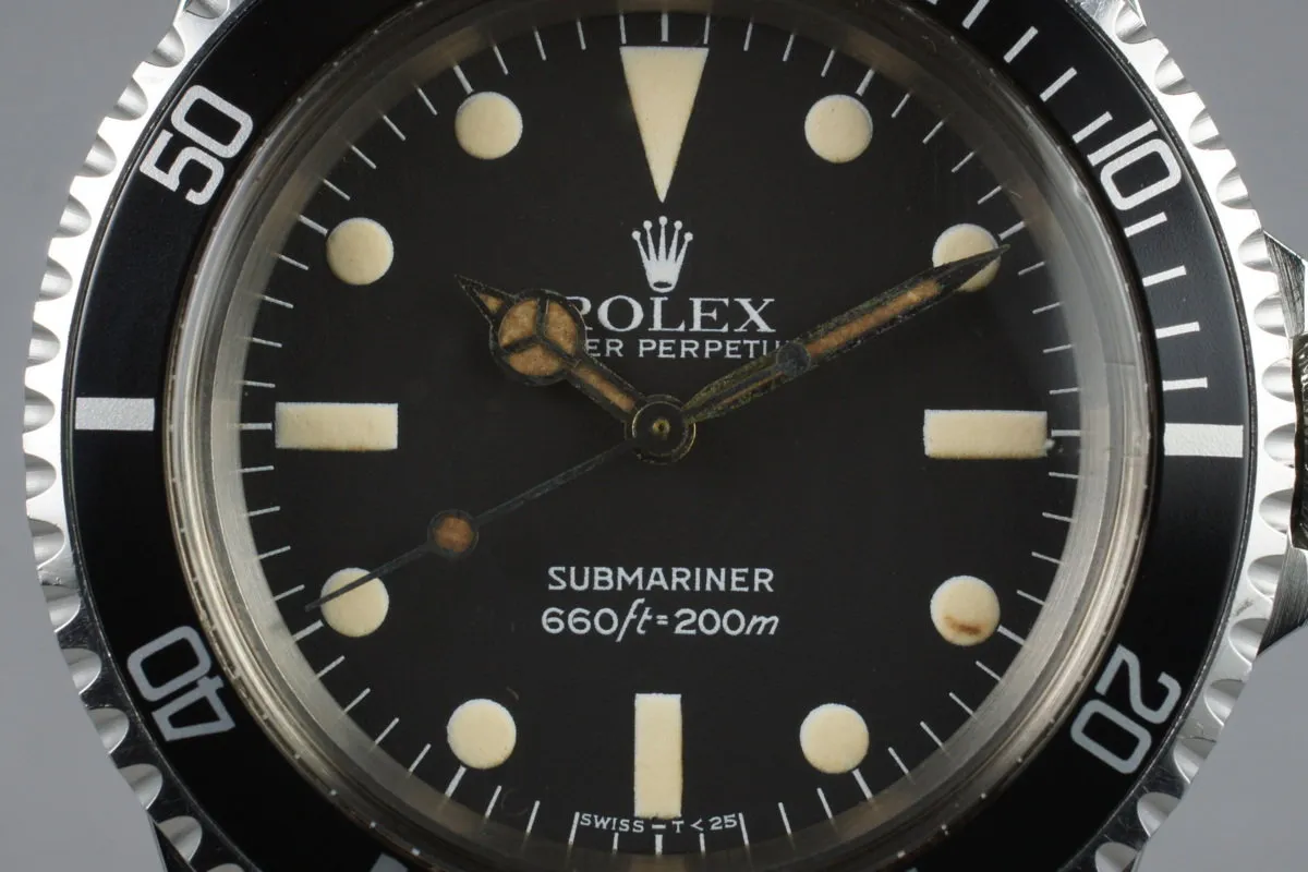 1982 Rolex Submariner 5513 Mark IV with Box and Papers