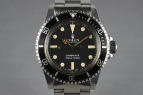 1982 Rolex Submariner 5513 Mark IV with Box and Papers