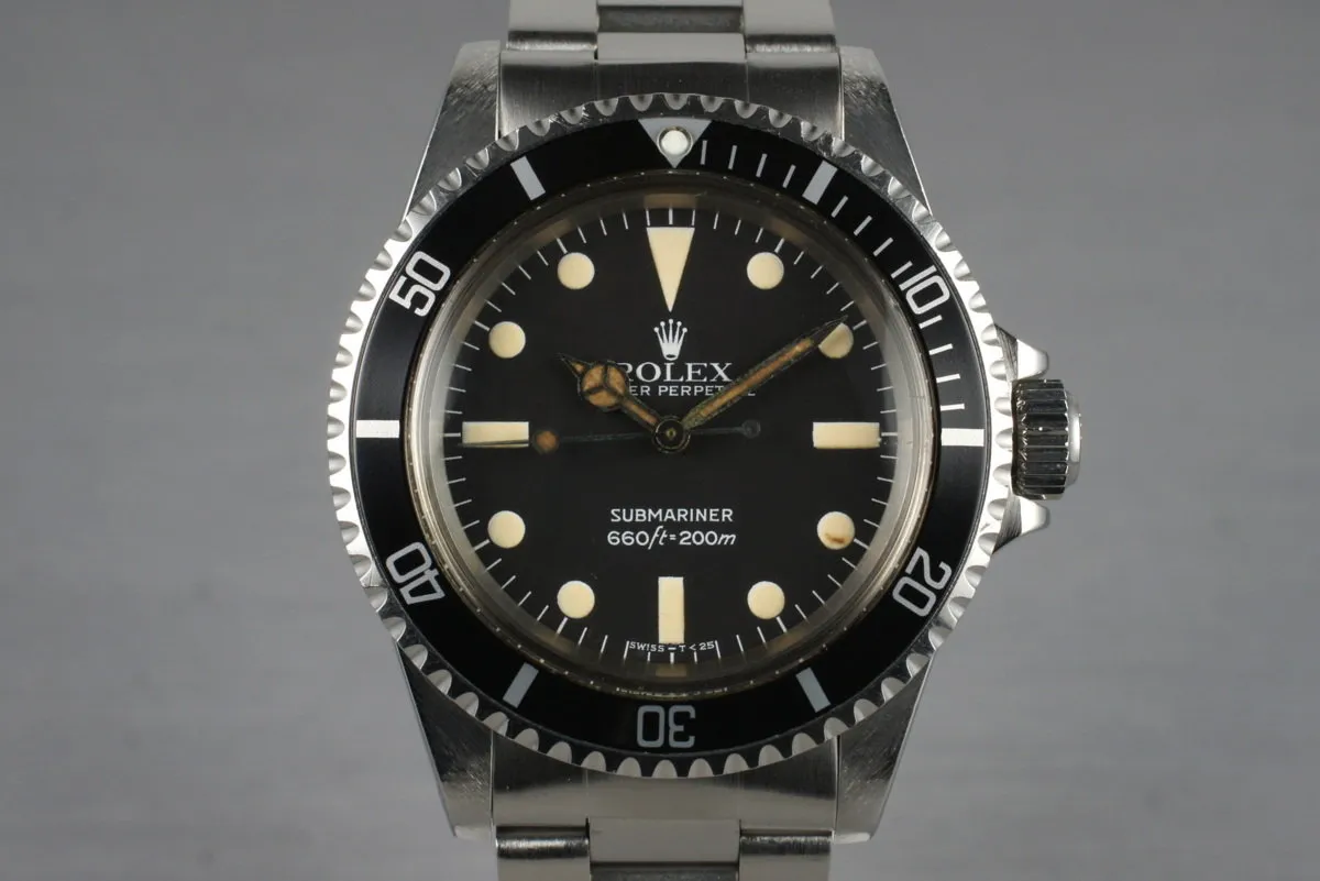 1982 Rolex Submariner 5513 Mark IV with Box and Papers