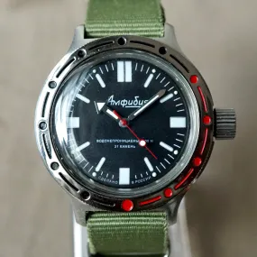 1990s USSR VOSTOK AMPHIBIAN MILITARY WATCH