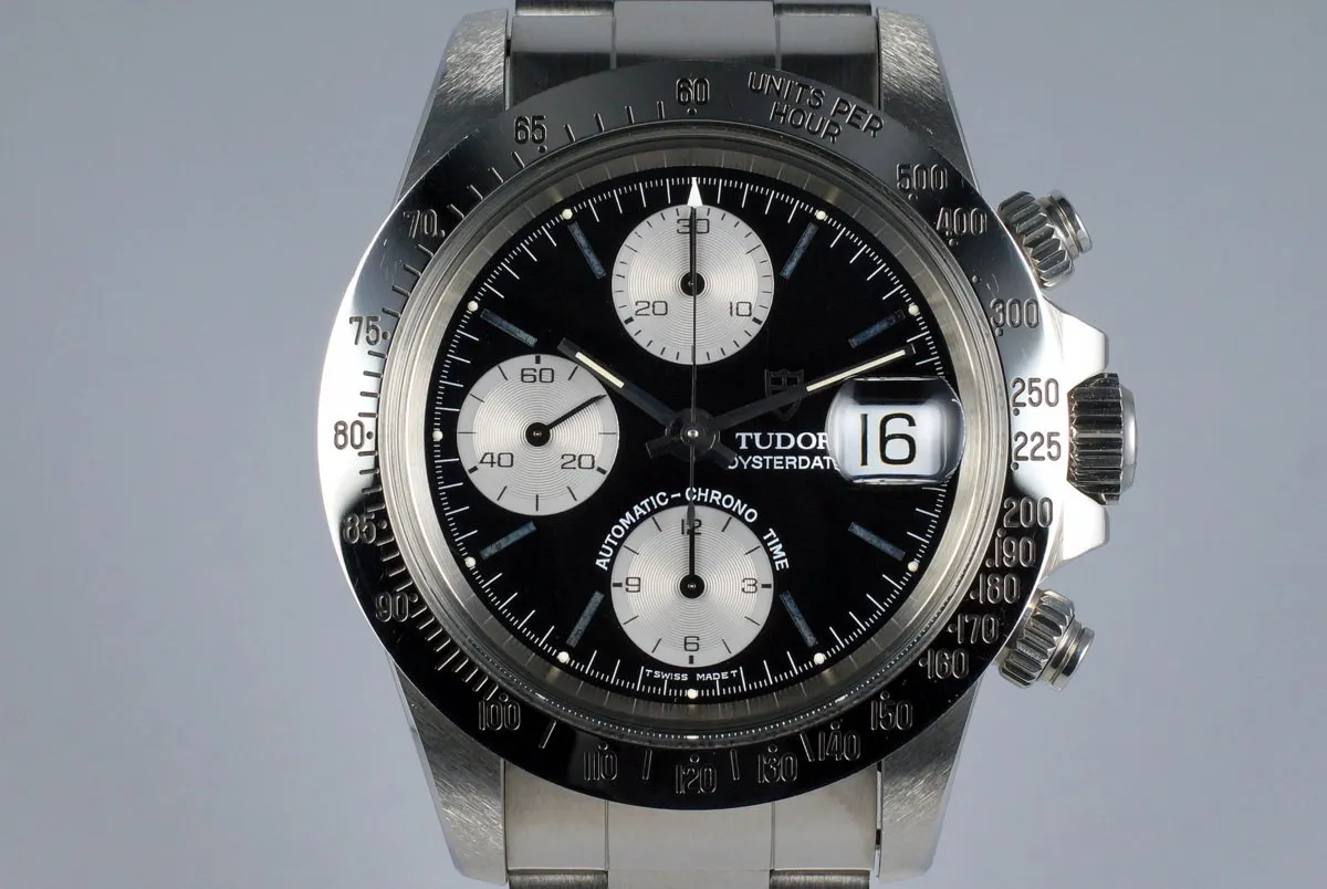 1993 Tudor Chronograph Big Block 79180 Black Dial with Box