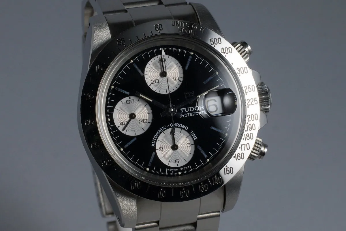 1993 Tudor Chronograph Big Block 79180 Black Dial with Box