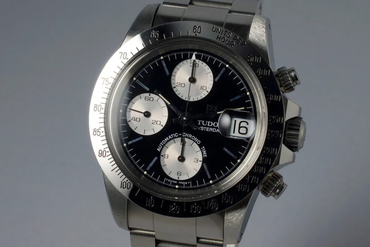 1993 Tudor Chronograph Big Block 79180 Black Dial with Box