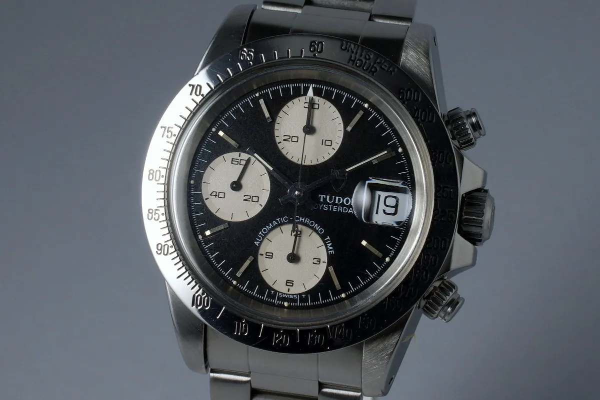 1993 Tudor Chronograph Big Block 79180 Black Dial