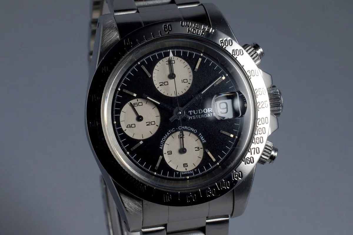 1993 Tudor Chronograph Big Block 79180 Black Dial