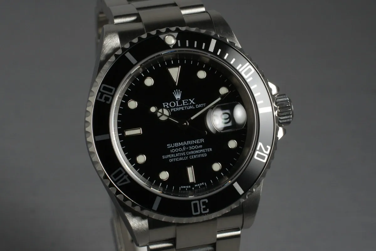 2005 Rolex Submariner 16610T