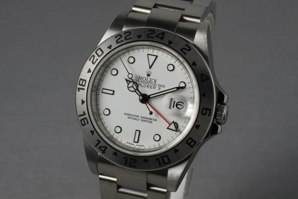 2010 Rolex Explorer II 16570 with Box and Papers with 3186 movement