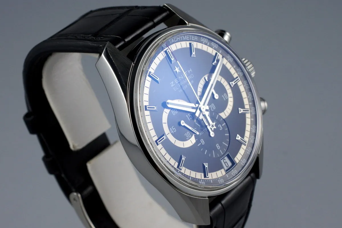 2015 Zenith El Primero 36,000 VPH 03.2040.400 with Box and Papers