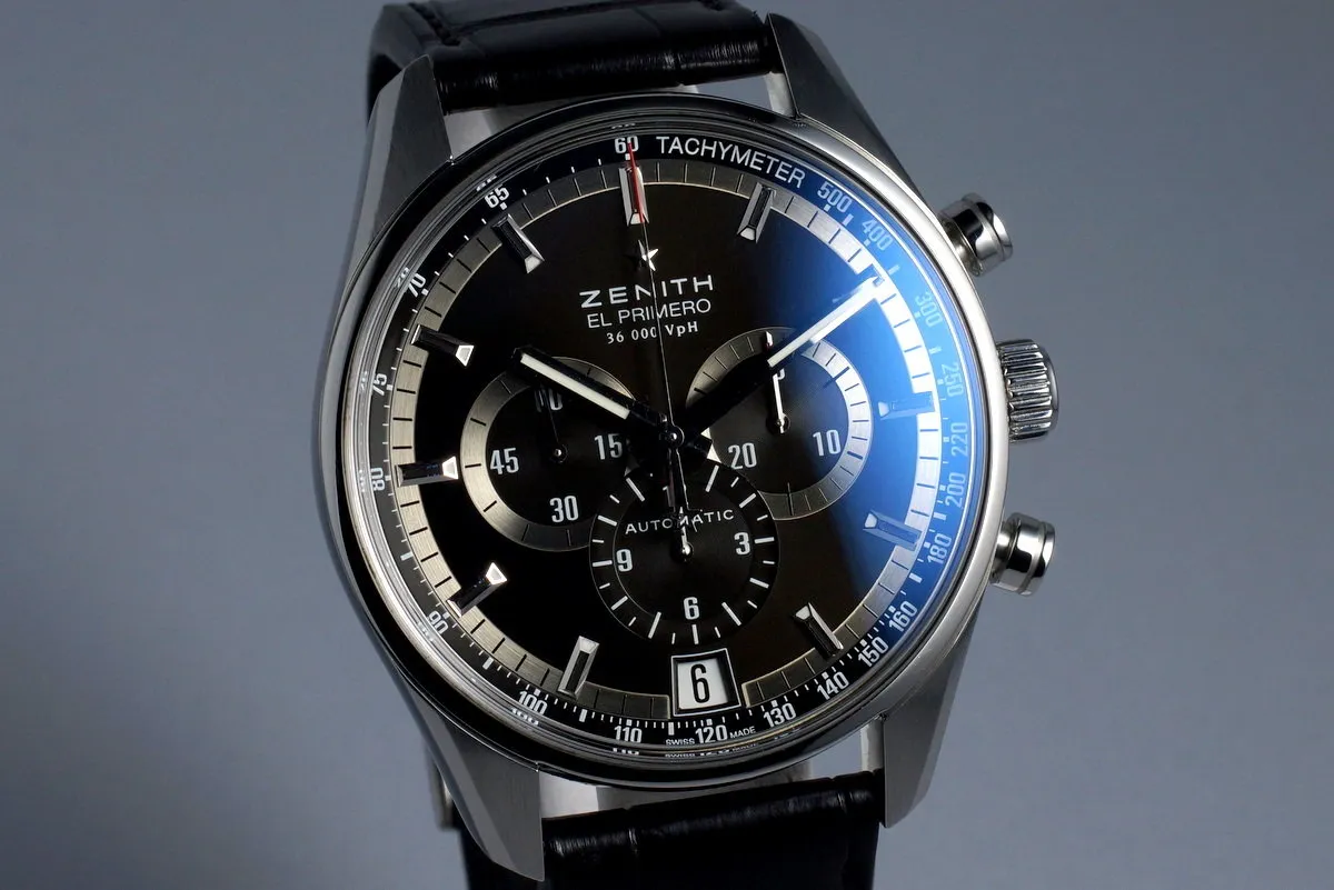 2015 Zenith El Primero 36,000 VPH 03.2040.400 with Box and Papers