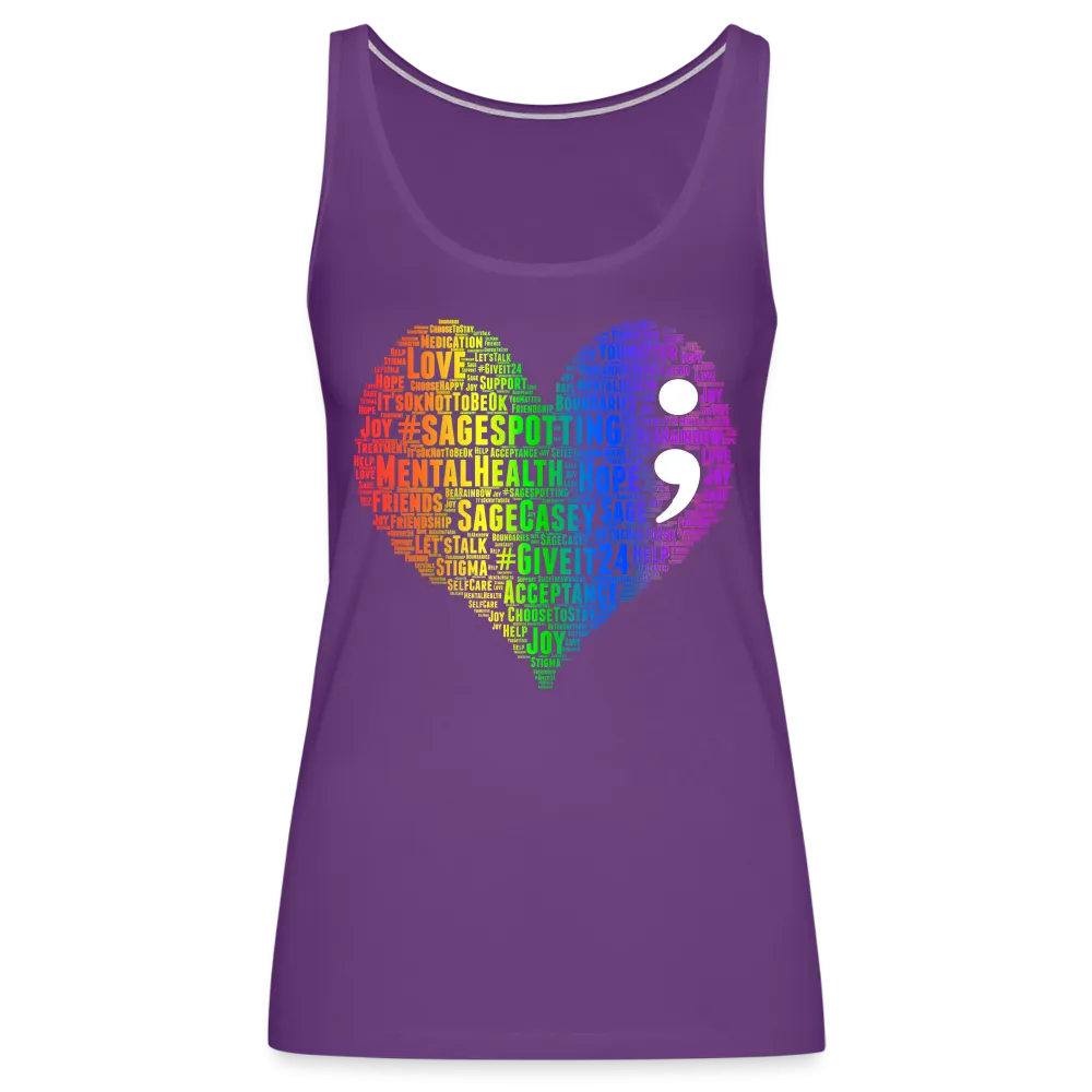 2023 Rainbow Party HEART Tank Womens