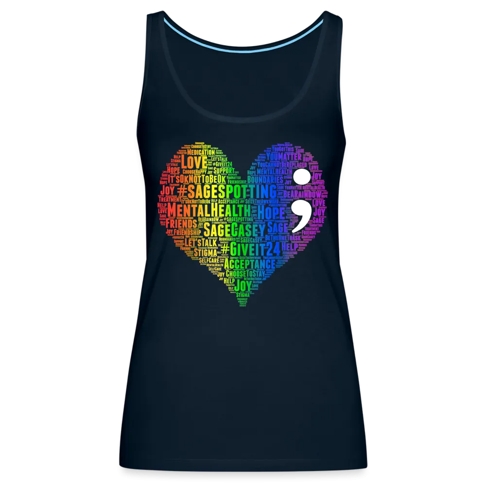 2023 Rainbow Party HEART Tank Womens