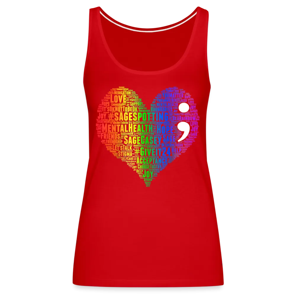 2023 Rainbow Party HEART Tank Womens