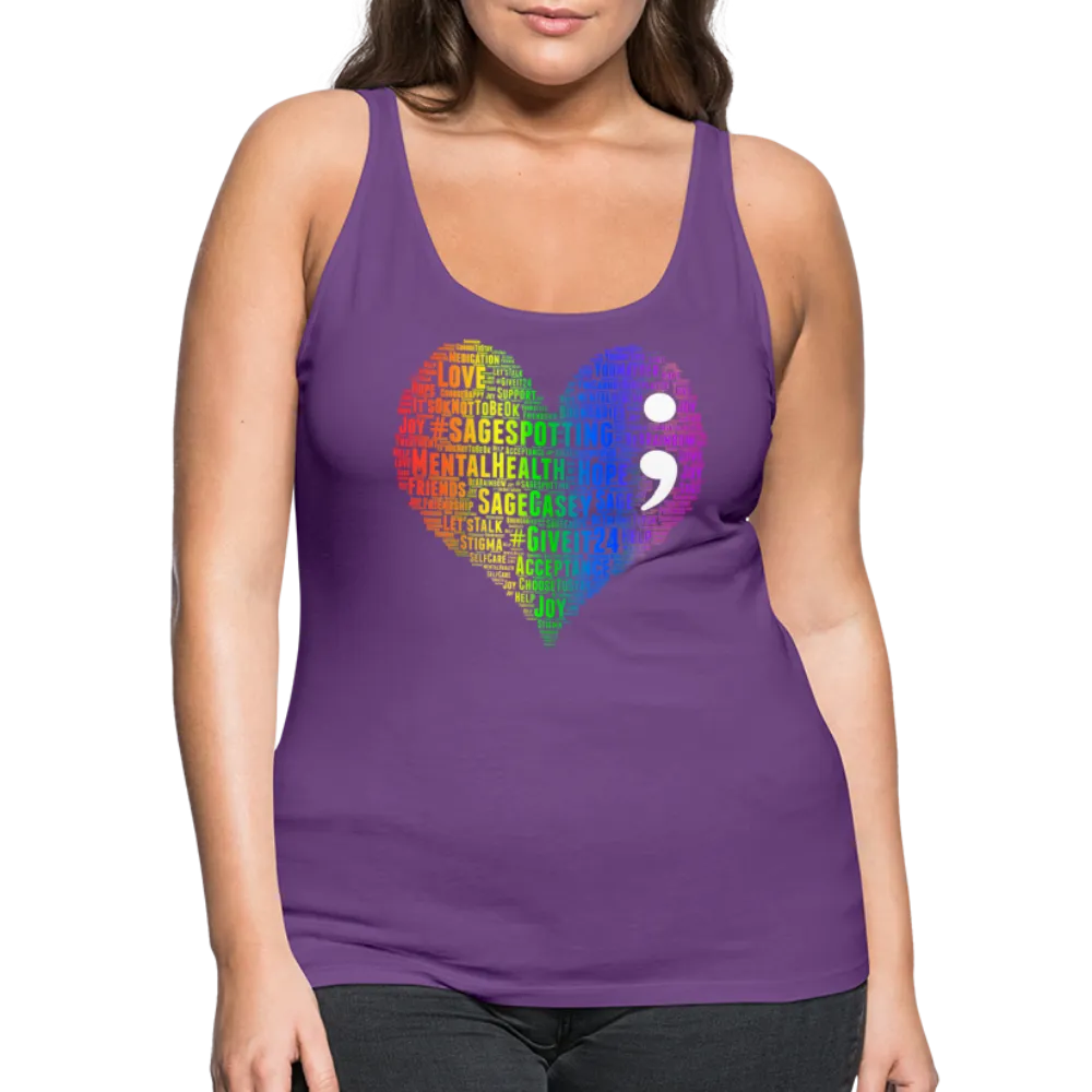 2023 Rainbow Party HEART Tank Womens