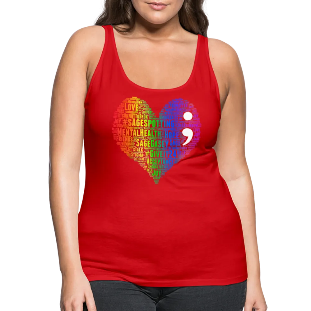 2023 Rainbow Party HEART Tank Womens