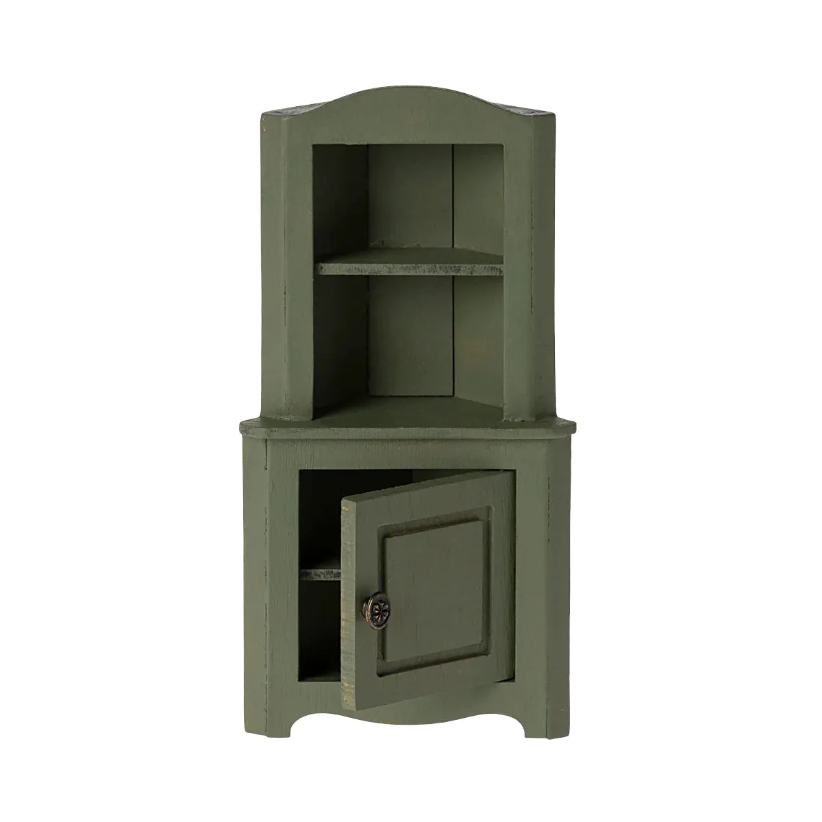 2024 Maileg Mouse Dark Green Corner Cabinet