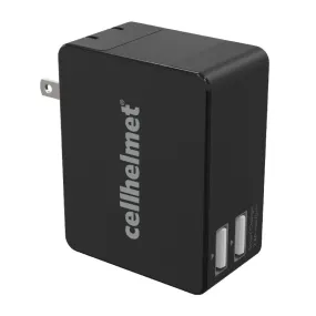 2.4A Smart Wall Charger - Dual Port/Black