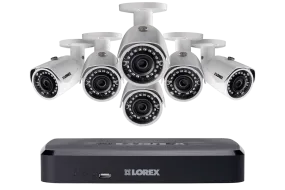 2K IP Security camera system with 8 Channel NVR and 6 HD outdoor 3MP cameras