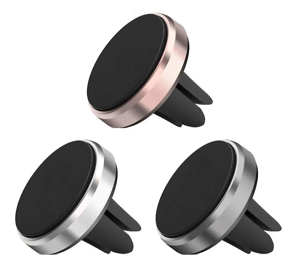 2Pcs silver Universal Magnetic in Car Mobile Phone Holder Air Vent Phone Mount for iPhone AZ16291