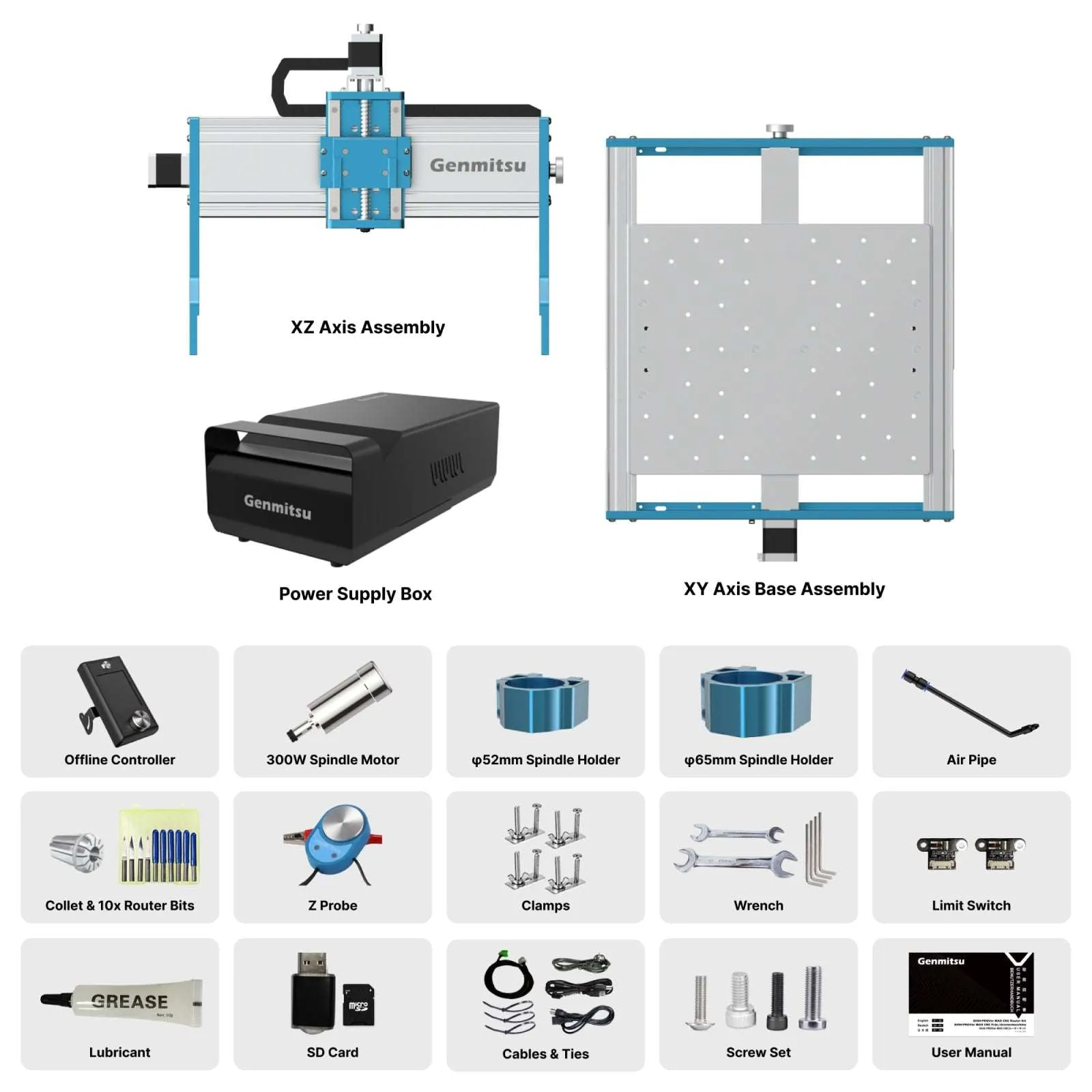 3030-PROVer MAX Desktop CNC Router for High Precision Metalworking, with Linear Guide & Ball Screw Motion