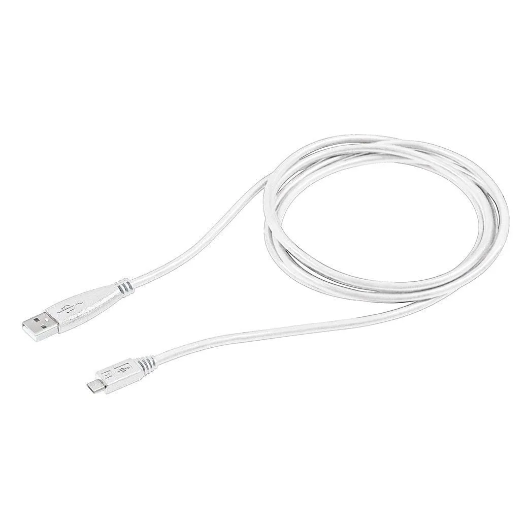 6’ Micro USB Cable - White