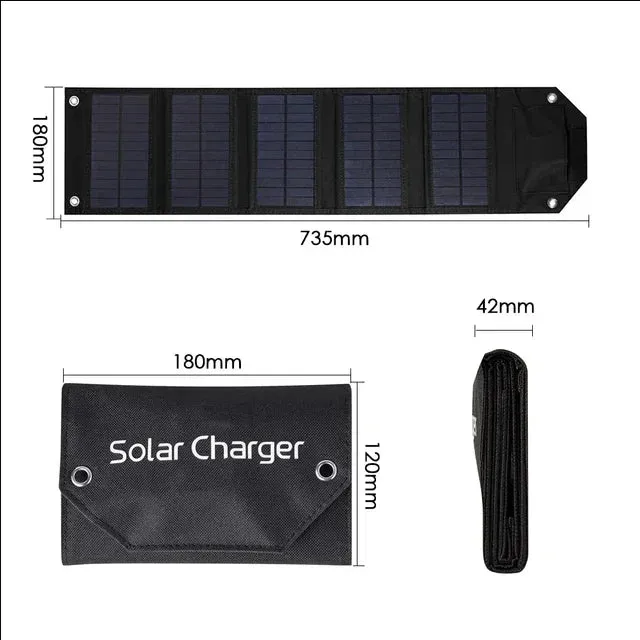 60/80/100W Folding Solar Charger