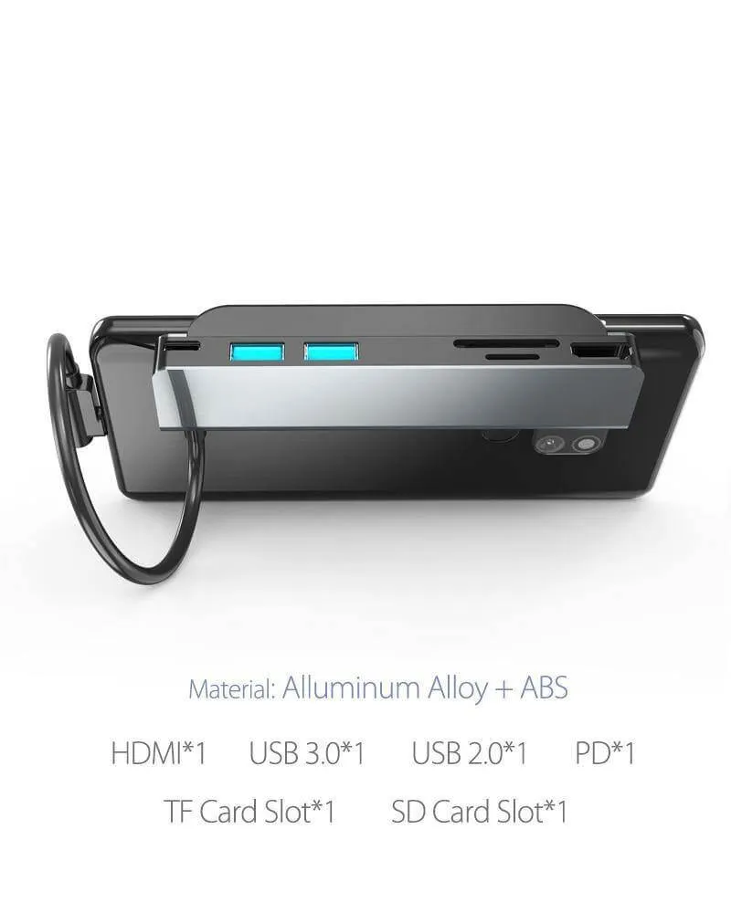 6in1 USB-C Docking Station Adapter Hub