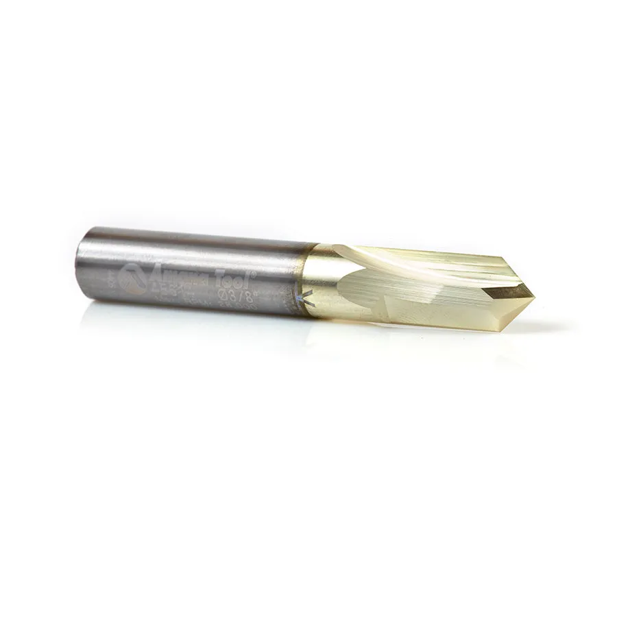 90° Engraving CNC Router Bits for V Grooving | 3⁄8 Dia x 3⁄4 x 3⁄8 Shank | 45614 | 738685444566