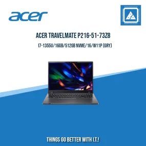 ACER TRAVELMATE P216-51-73Z8 I7-1355U/16GB/512GB NVME | BEST FOR STUDENT AND FREELANCER