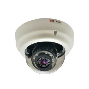 Acti B64 1.3Mp 3X Indoor Hd Ir Wdr Network Vandal Dome