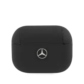 AirPods Pro - Leather Black Metal Logo - Mercedes-Benz