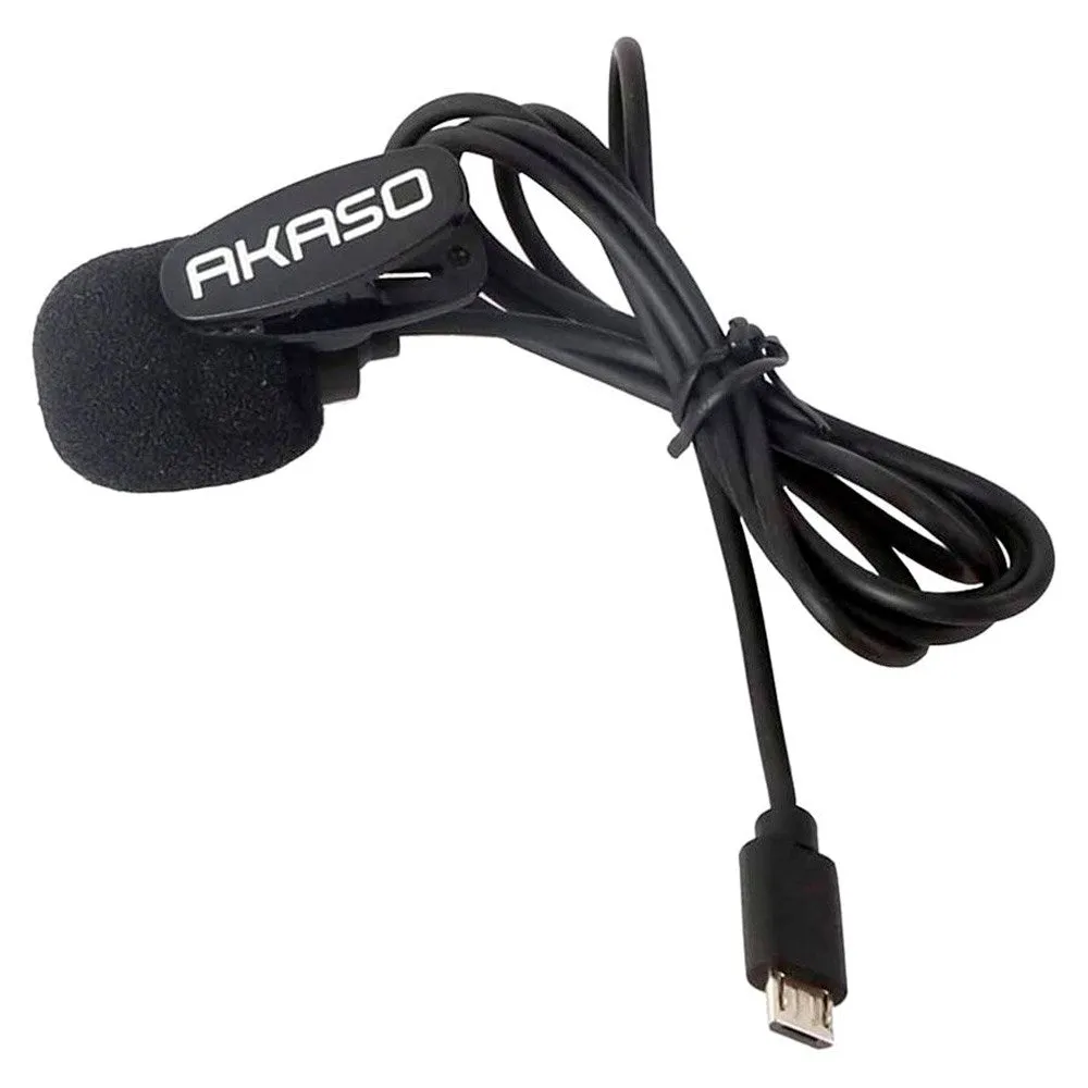 AKASO 7LE/4/4 Pro / EK7000 Pro / V50X Action Kamera Micro-USB Mikrofon - Sort