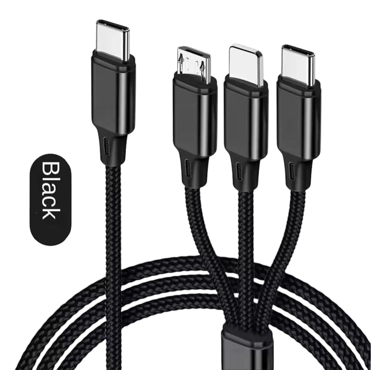 All-in-One Charging Solution - 3-in-1 Charger/ usb charger cable for car