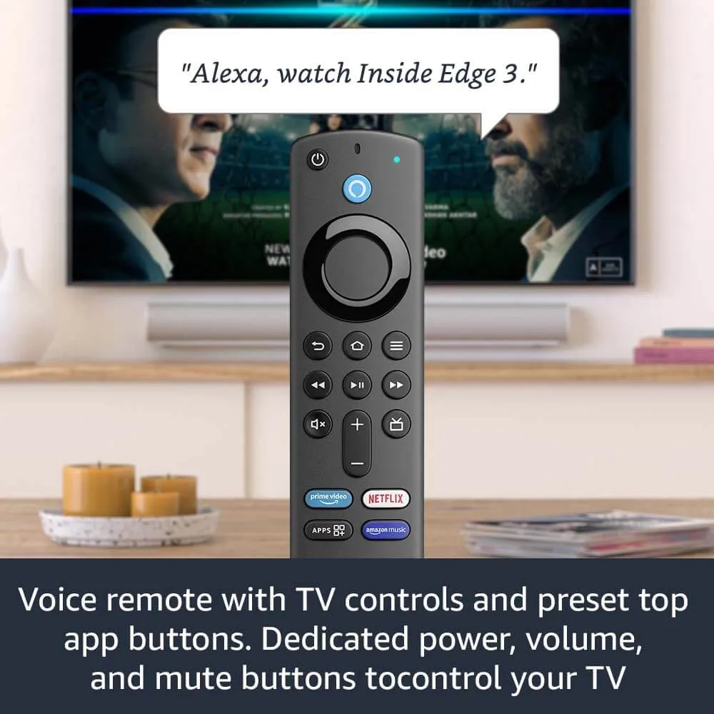 Amazon Fire TV Stick (3rd Gen ) with all-new Alexa Voice Remote (includes TV and app controls) | HD streaming device